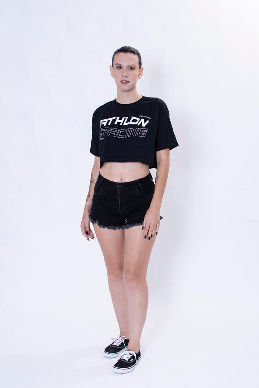 Cropped Oversized Racing