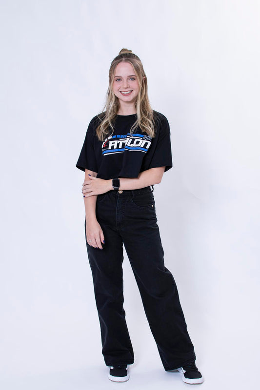 Cropped Oversize Speed Line
