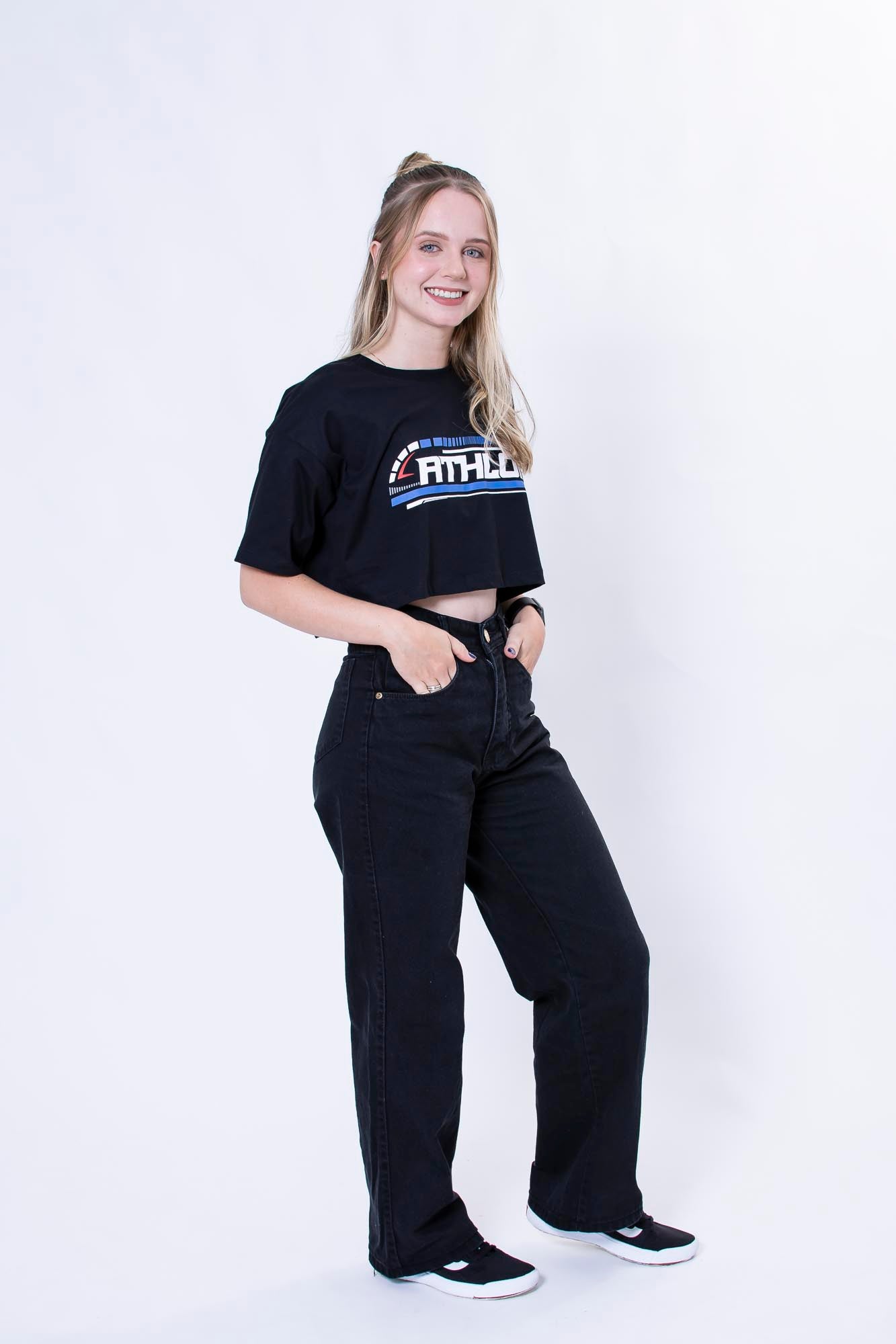Cropped Oversize Speed Line