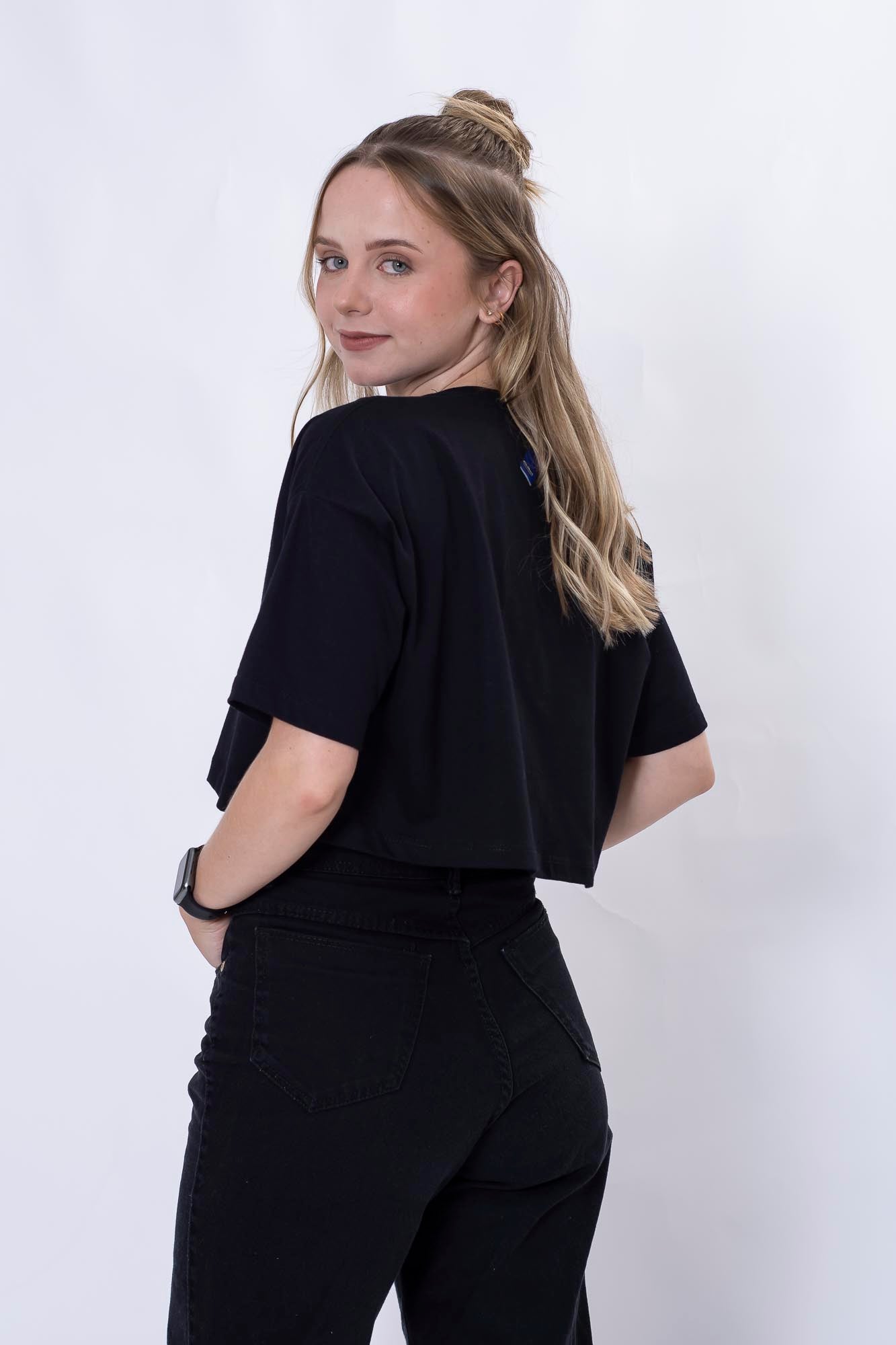 Cropped Oversize Speed Line