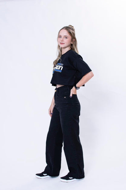 Cropped Oversize Speed Line