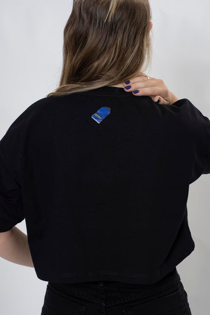 Cropped Oversize Speed Line